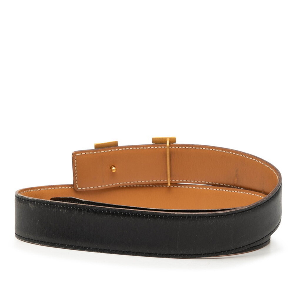Hermes Constance H-belt, reversible belt, size: 70, black/beige, box calf lea... - Picture 3 of 7